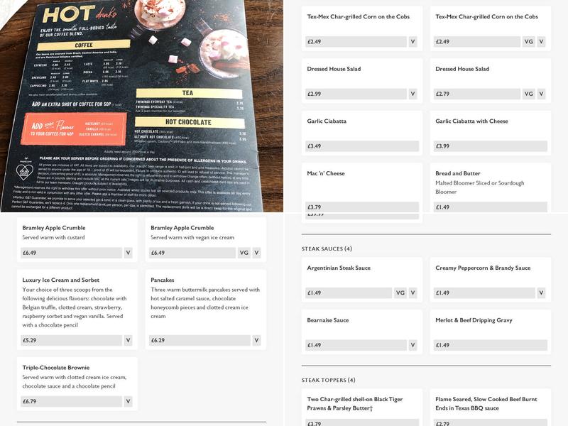 The Caldecotte - Pub & Grill Menu