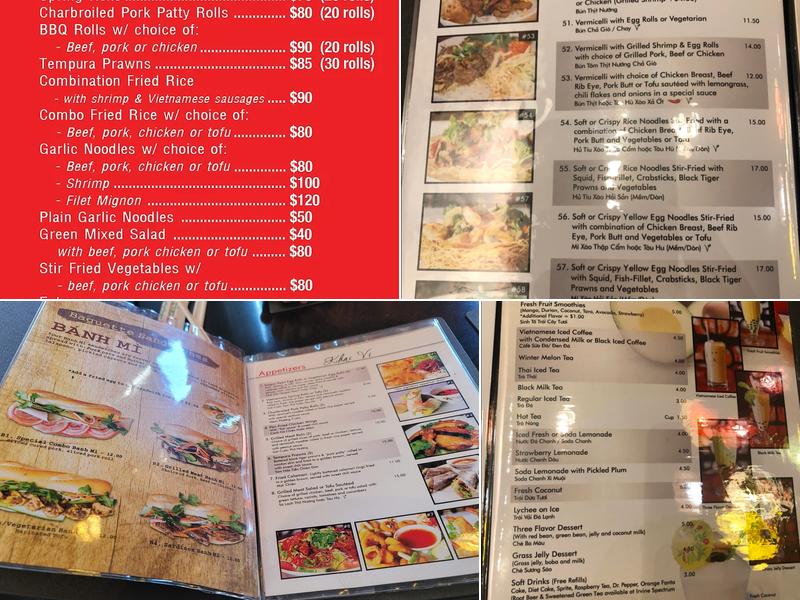 Pho Saigon Pearl Menu