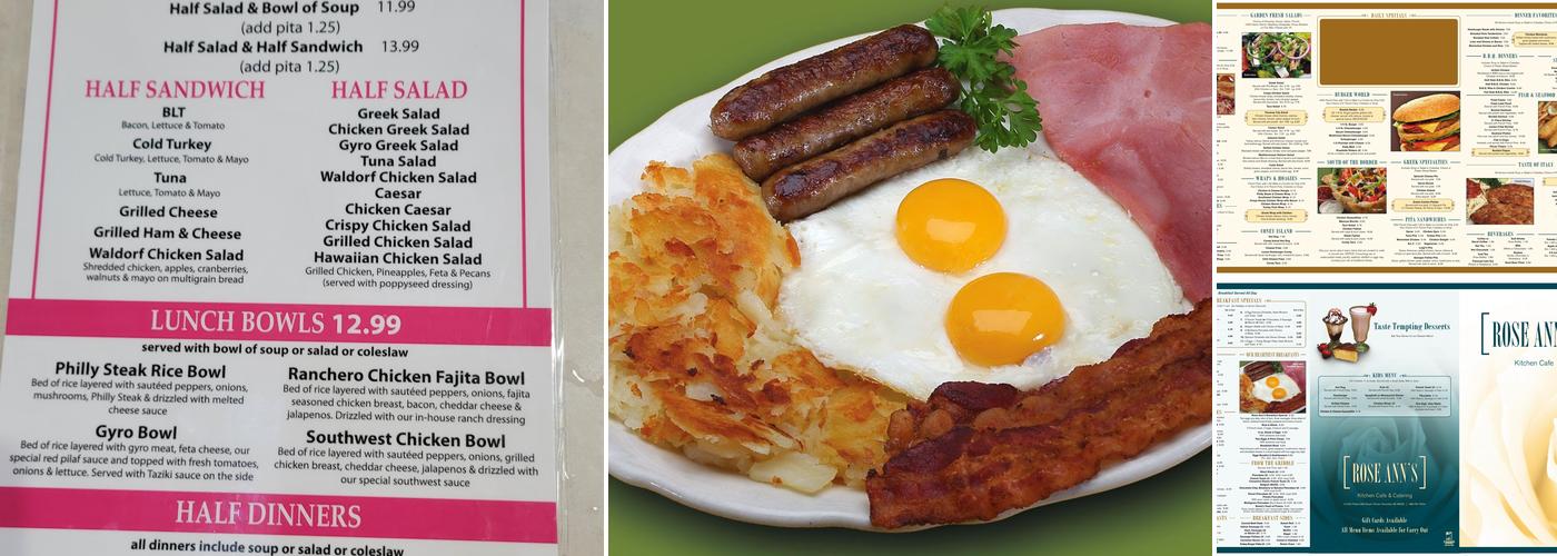 Roseann's Kitchen Menu