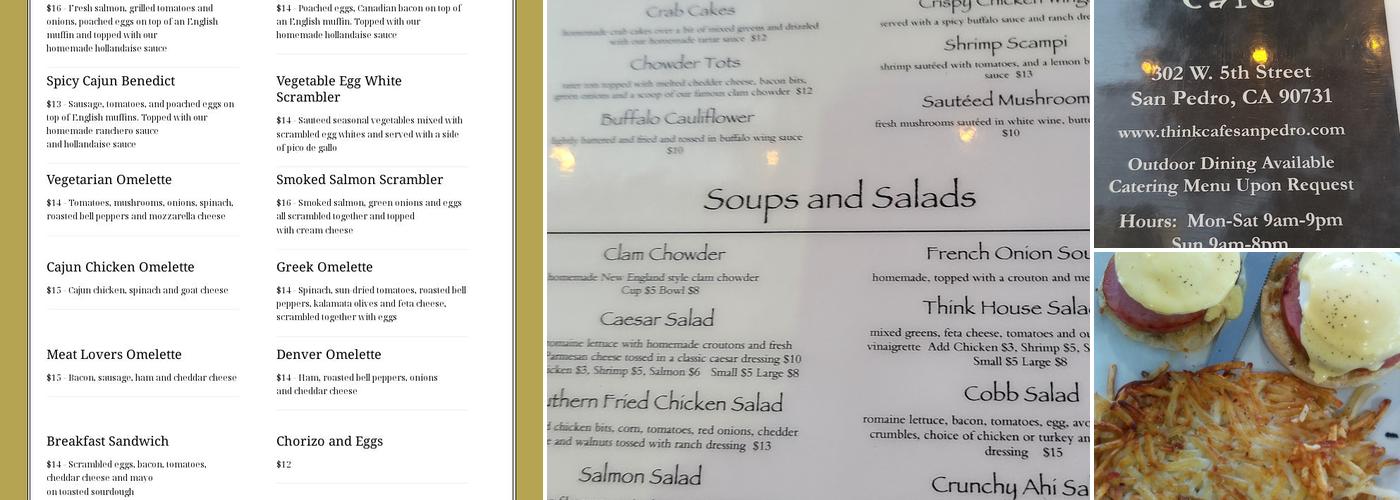 Think Cafe Menu