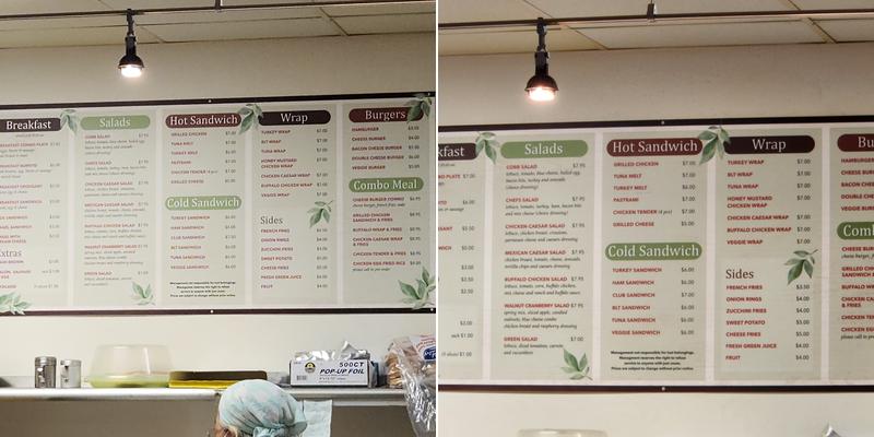 Hamilton Place Cafe Menu