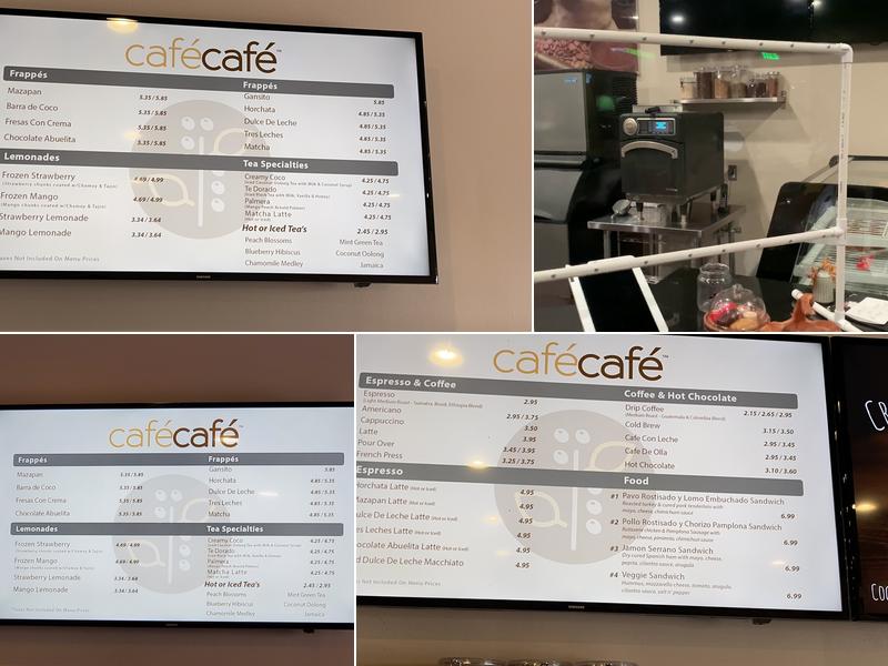 cafécafé Menu