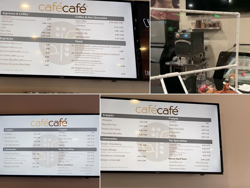 cafécafé Menu