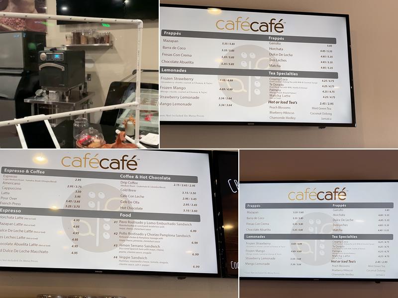 cafécafé Menu