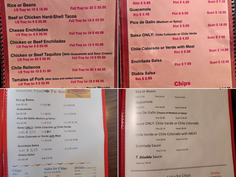 Pinas Cafe Menu