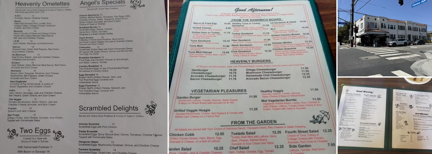 Egg Heaven Cafe Menu