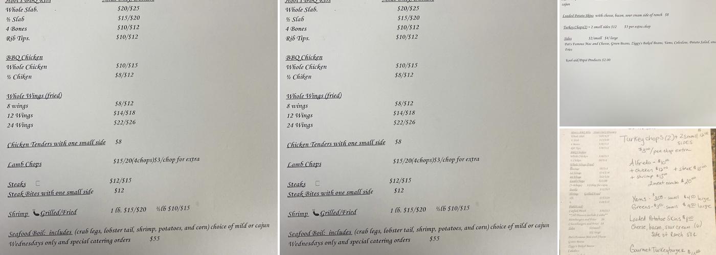 Ziggy Bar&Grill Menu