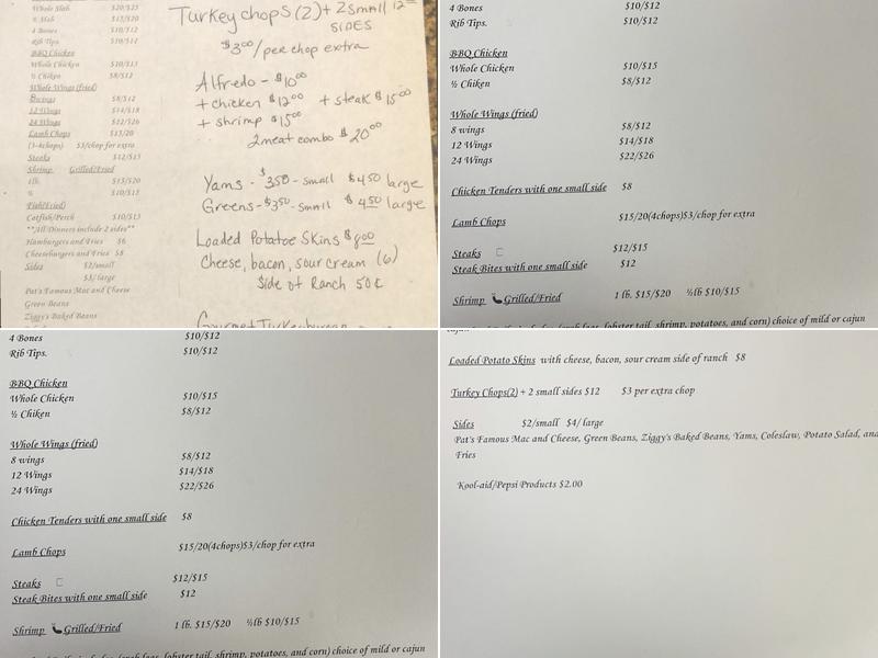 Ziggy Bar&Grill Menu