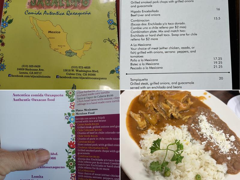 El Jacalito Menu