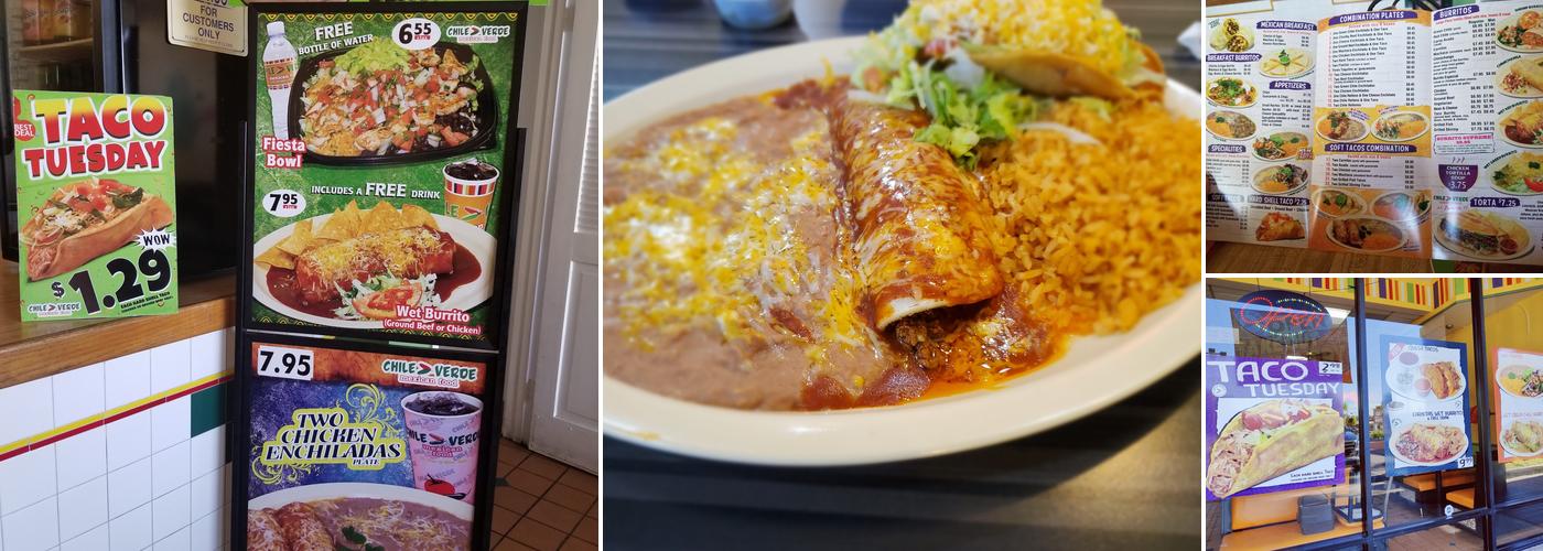 Chile Verde Menu