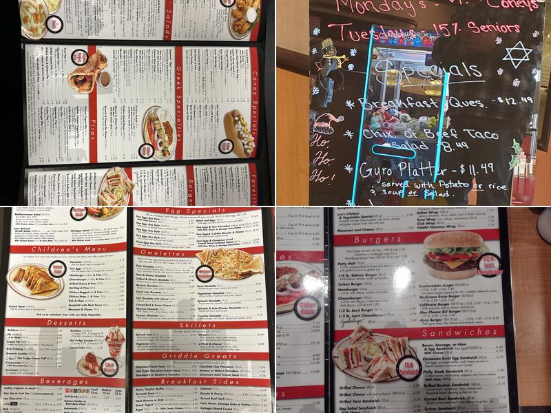 Leos Coney Island Menu