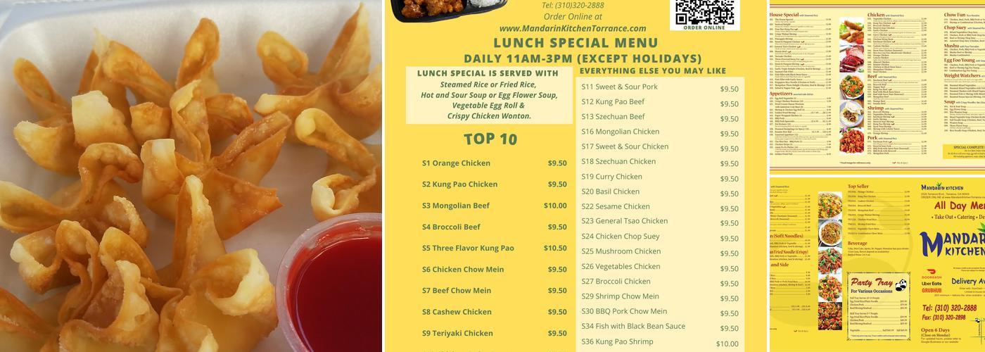 Mandarin Kitchen Menu