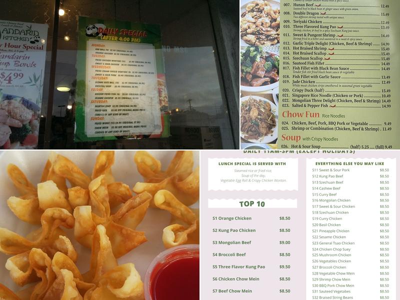 Mandarin Kitchen Menu