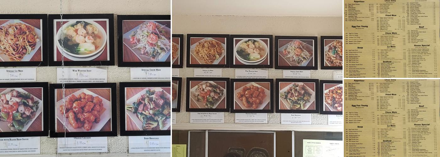 Chee Chinese Restaurant Menu