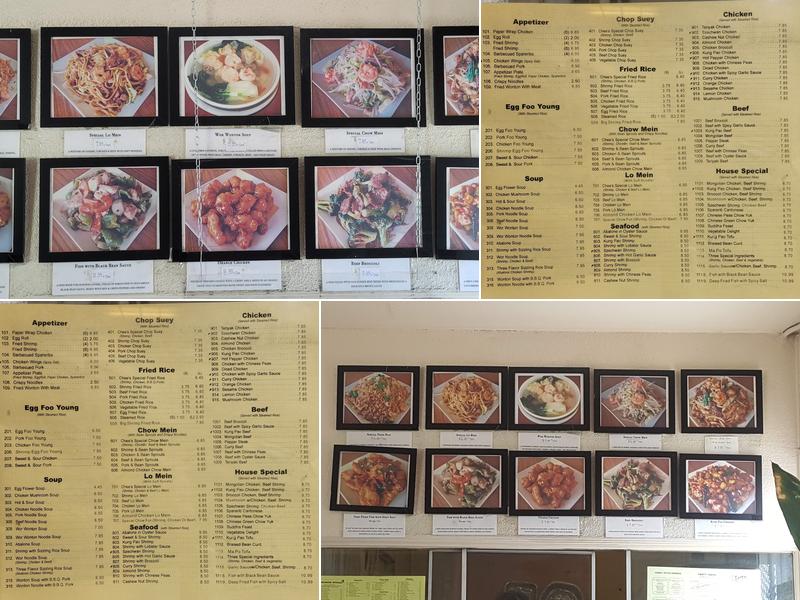 Chee Chinese Restaurant Menu