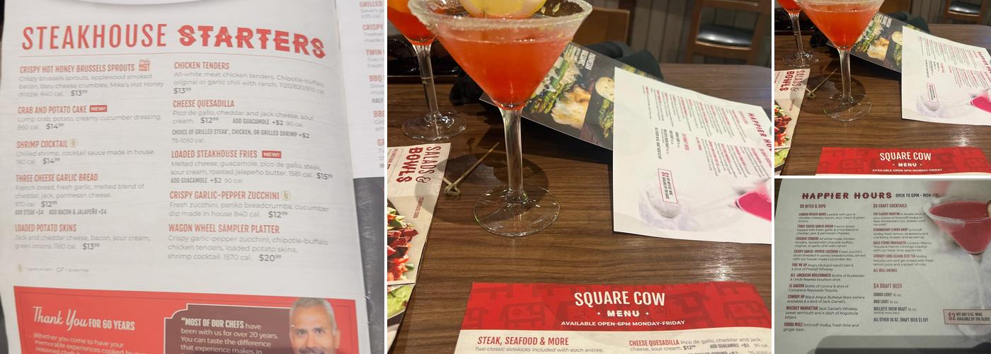 Black Angus Steakhouse Menu