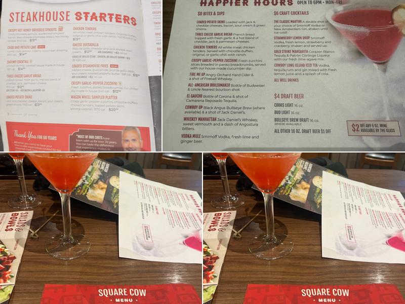 Black Angus Steakhouse Menu