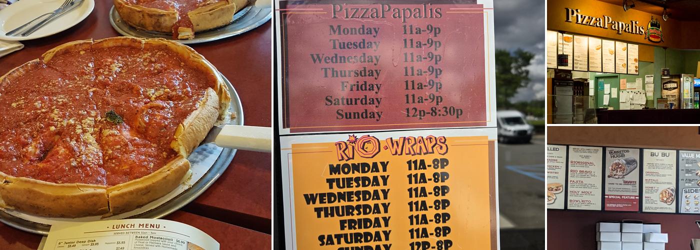 PizzaPapalis & Rio Wraps of Bloomfield Menu