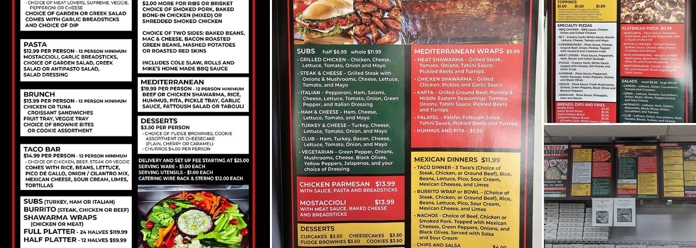 Mike's Pizza and Catering Menu