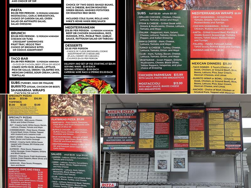 Mike's Pizza and Catering Menu