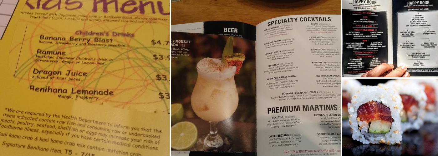 Benihana Menu