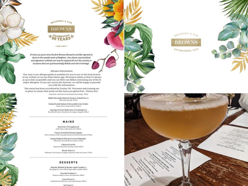Browns Milton Keynes Menu