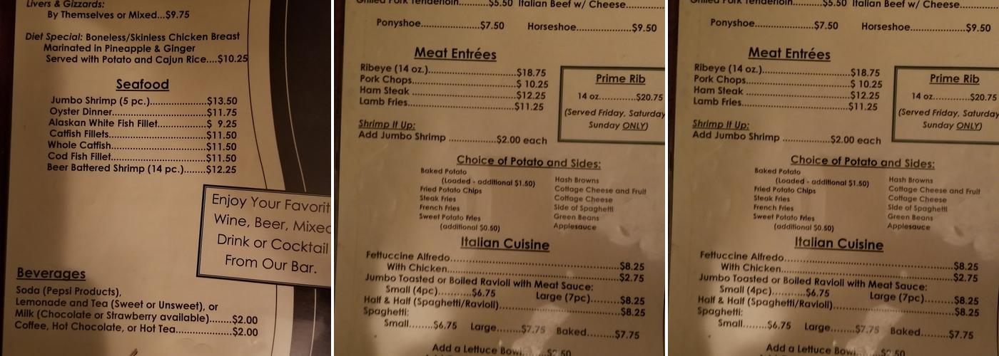 Moonlight Y Menu