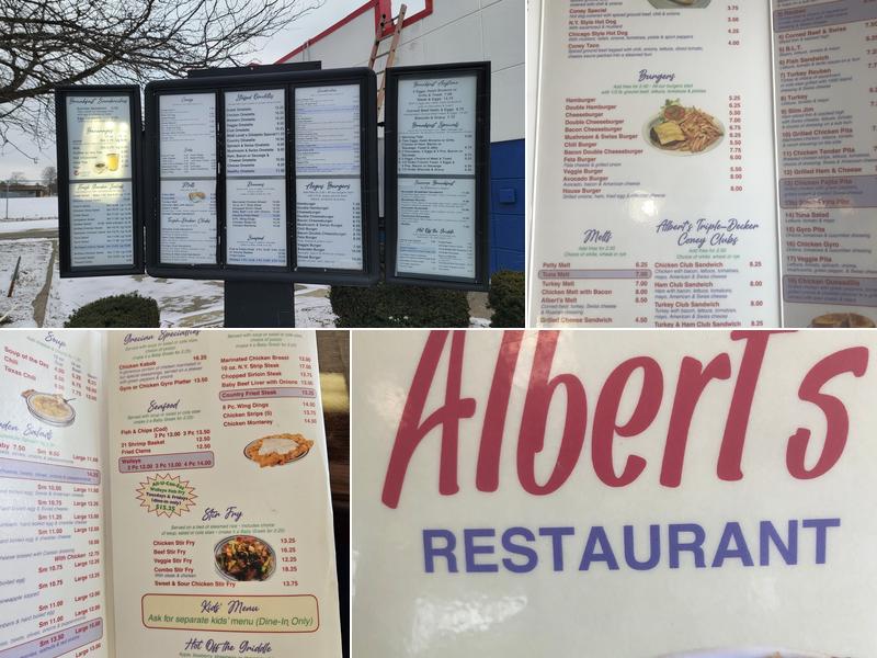 Albert's Coney Grill Menu