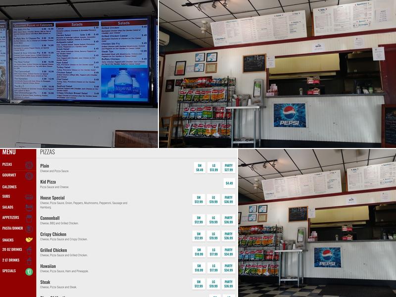 Uncle Sam's Pizza Menu