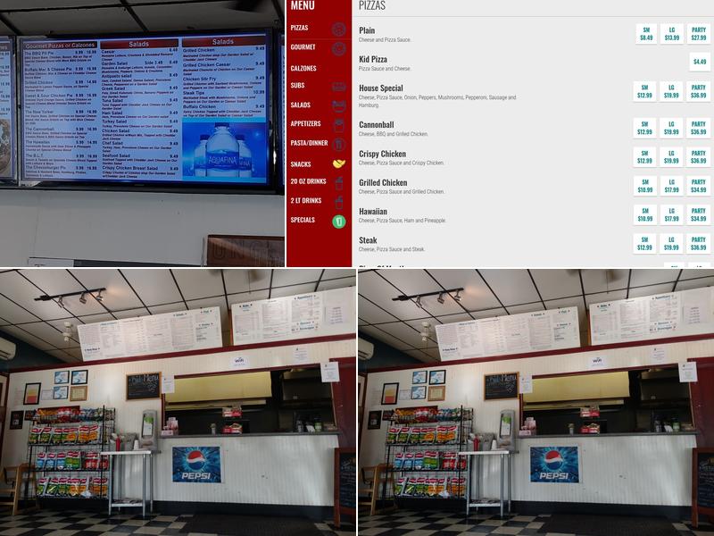 Uncle Sam's Pizza Menu