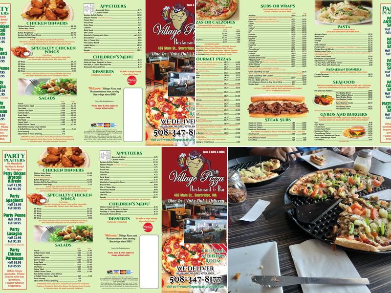 Village Pizza Restaurant Menu