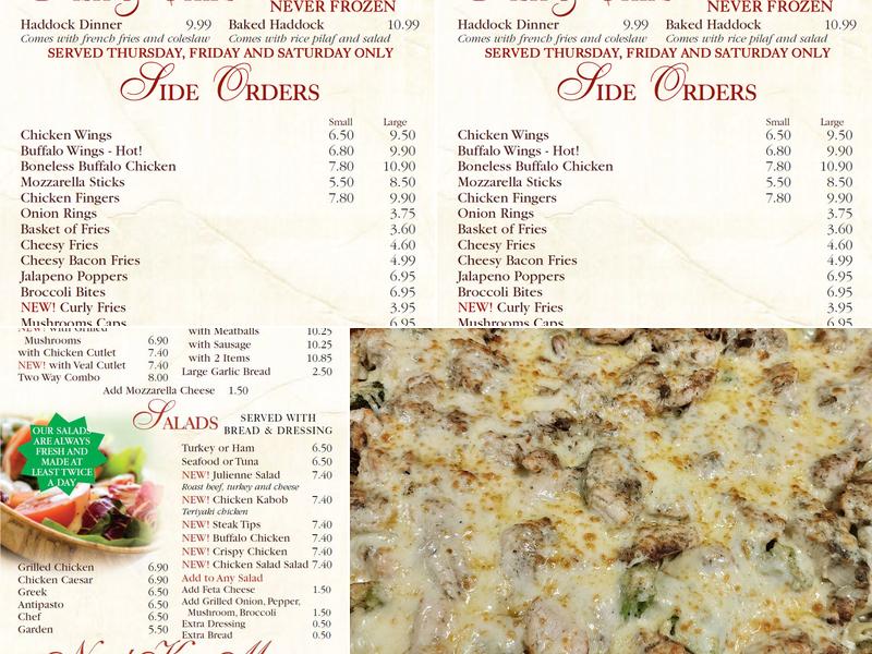 John's Pizza Menu