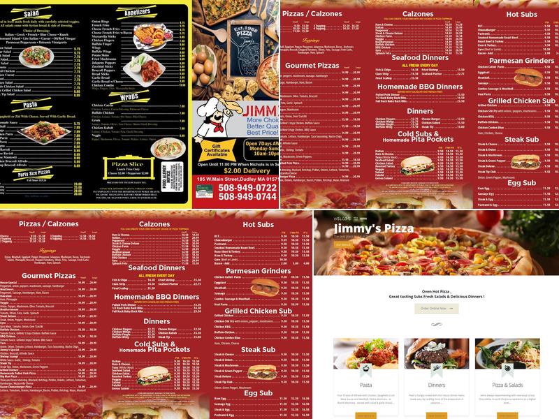 Jimmy's Pizza(see you tomorrow ) Menu