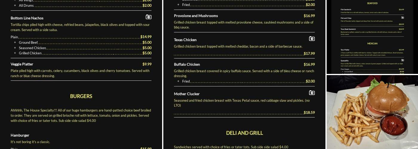 The Bottom Line Menu