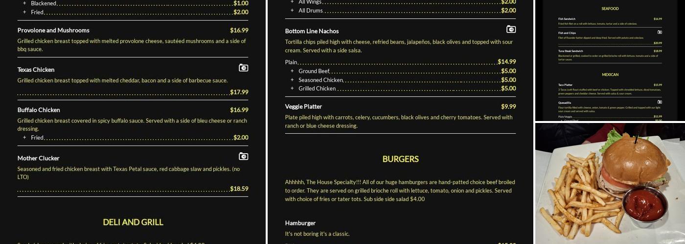 The Bottom Line Menu