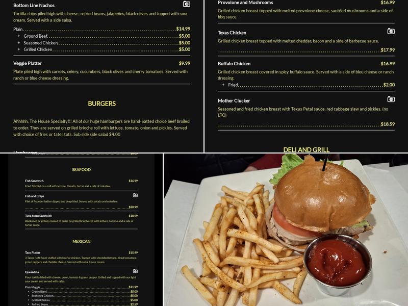 The Bottom Line Menu
