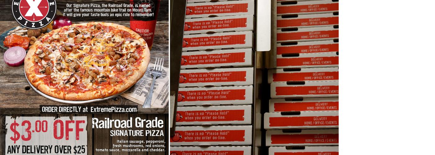 Extreme Pizza Menu