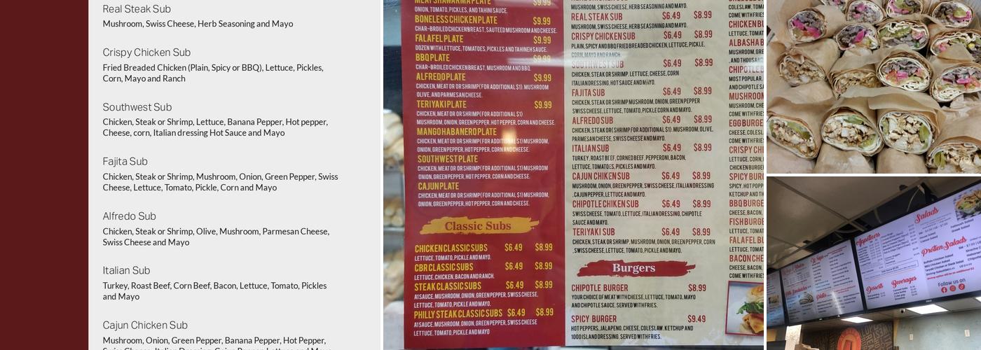 Albasha Subs Menu