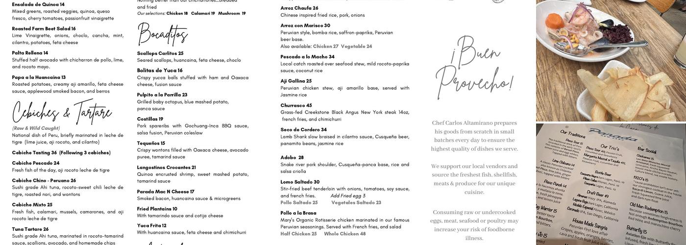 Parada Menu