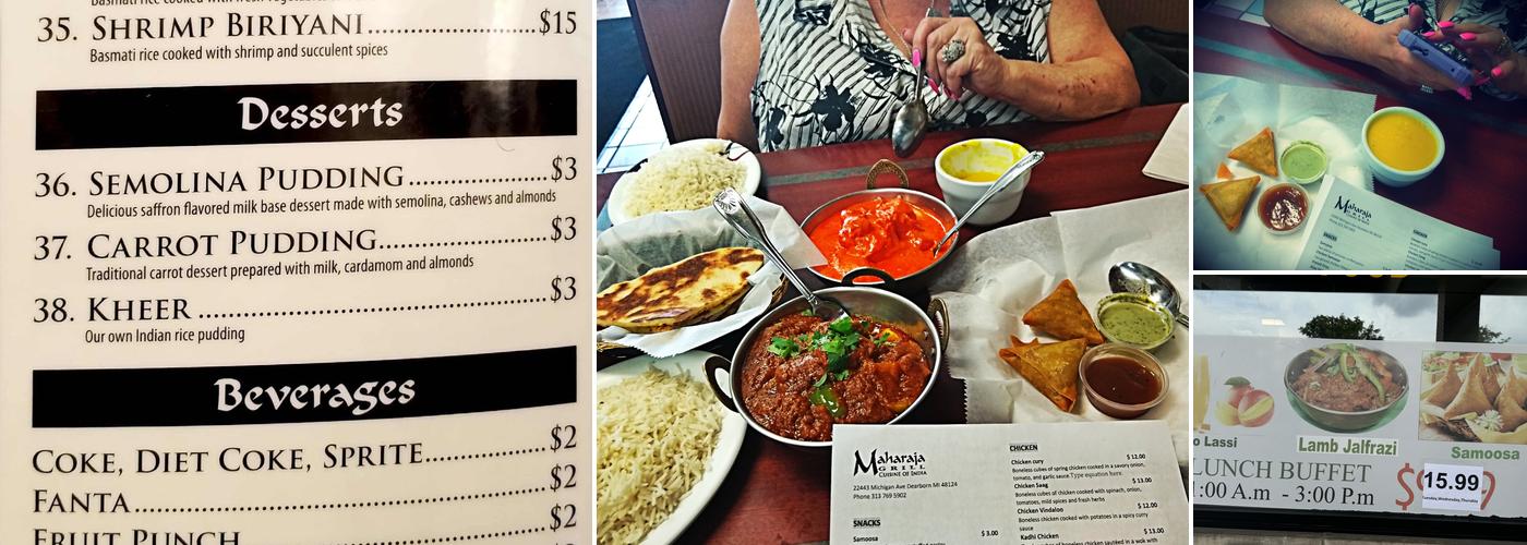 Maharaja Grill Menu