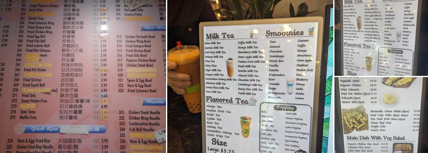 Hello, Sweet！ Menu