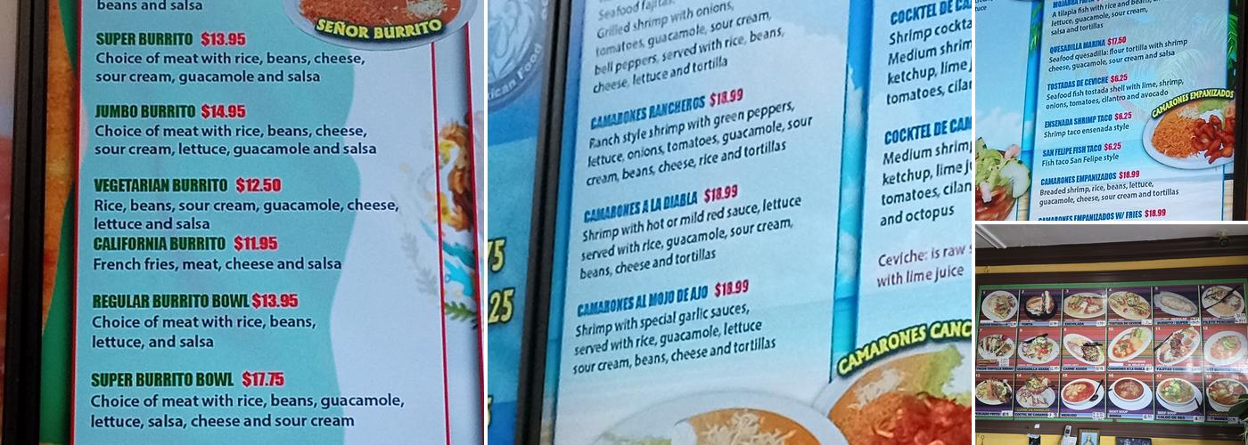Taqueria La Soledad Menu
