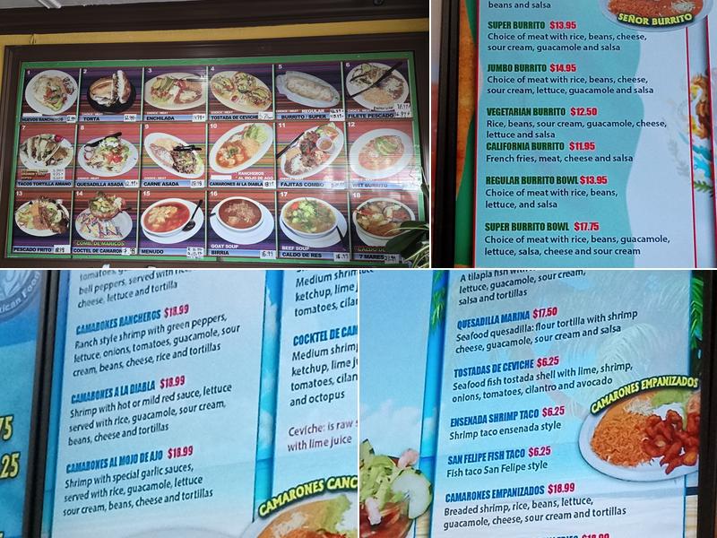 Taqueria La Soledad Menu