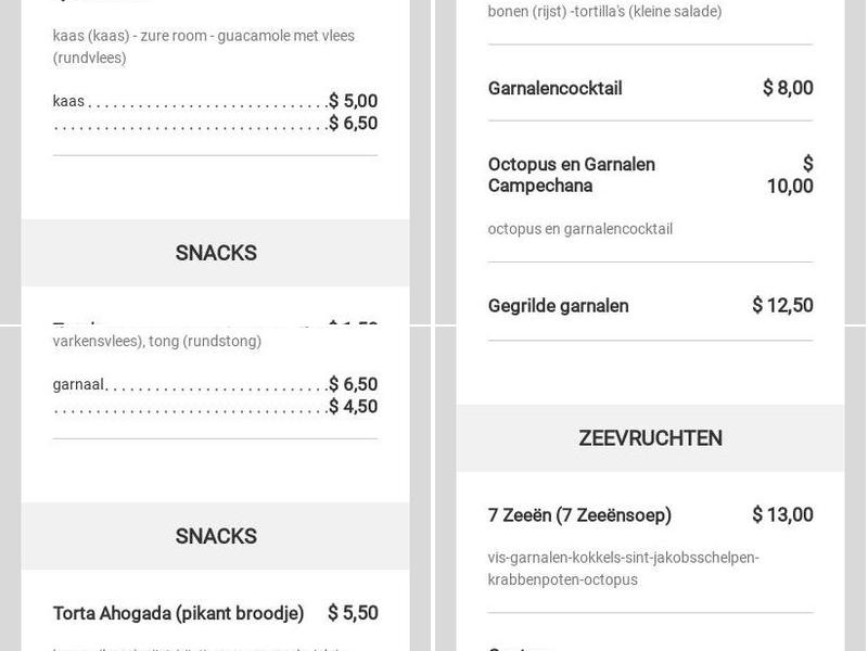 El Yahualica Tacos Menu