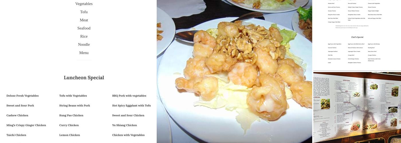 Ming's Menu