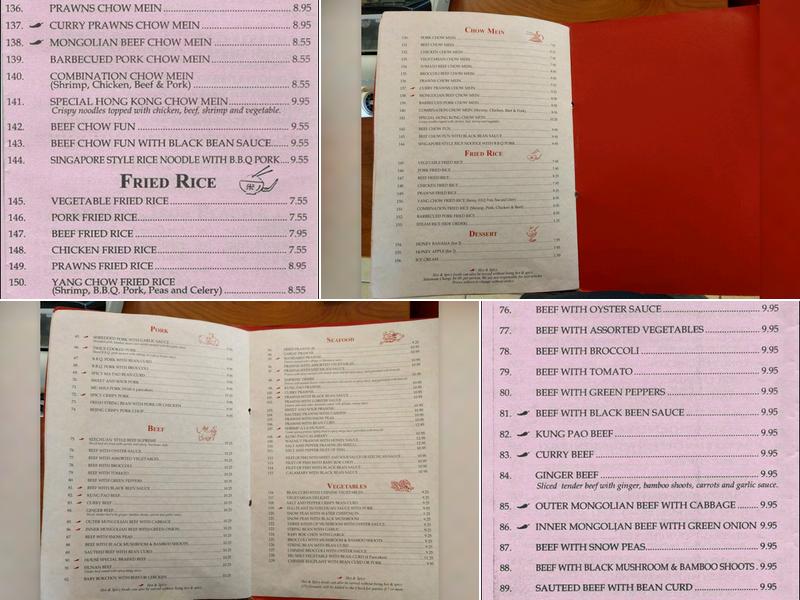Szechuan Chinese Cuisine Menu