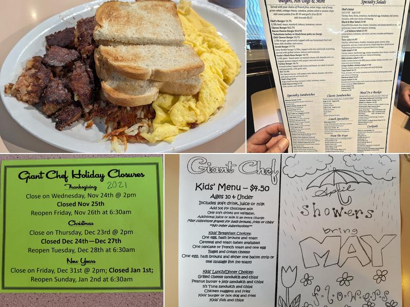 Giant Chef Menu