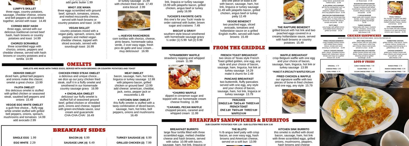 Lumpy's Diner Antioch Menu