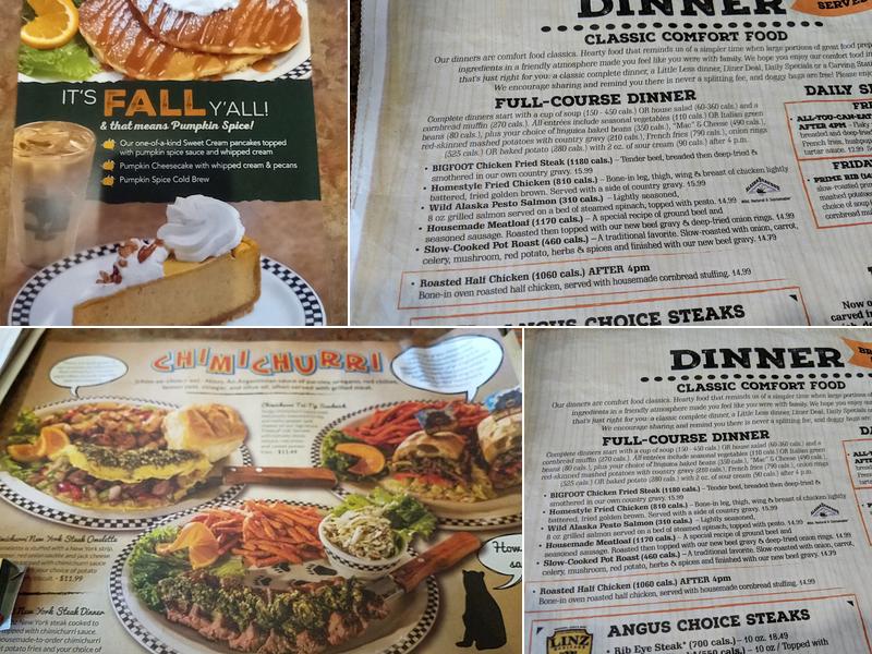 Black Bear Diner Menu