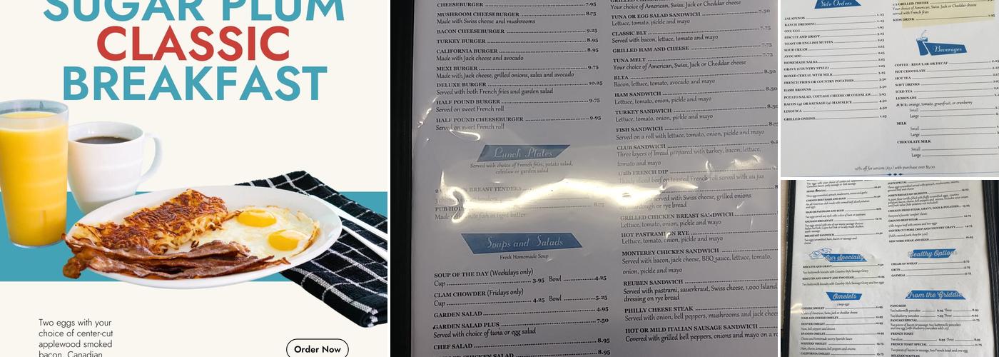 Sugar Plum Coffee Shop Menu